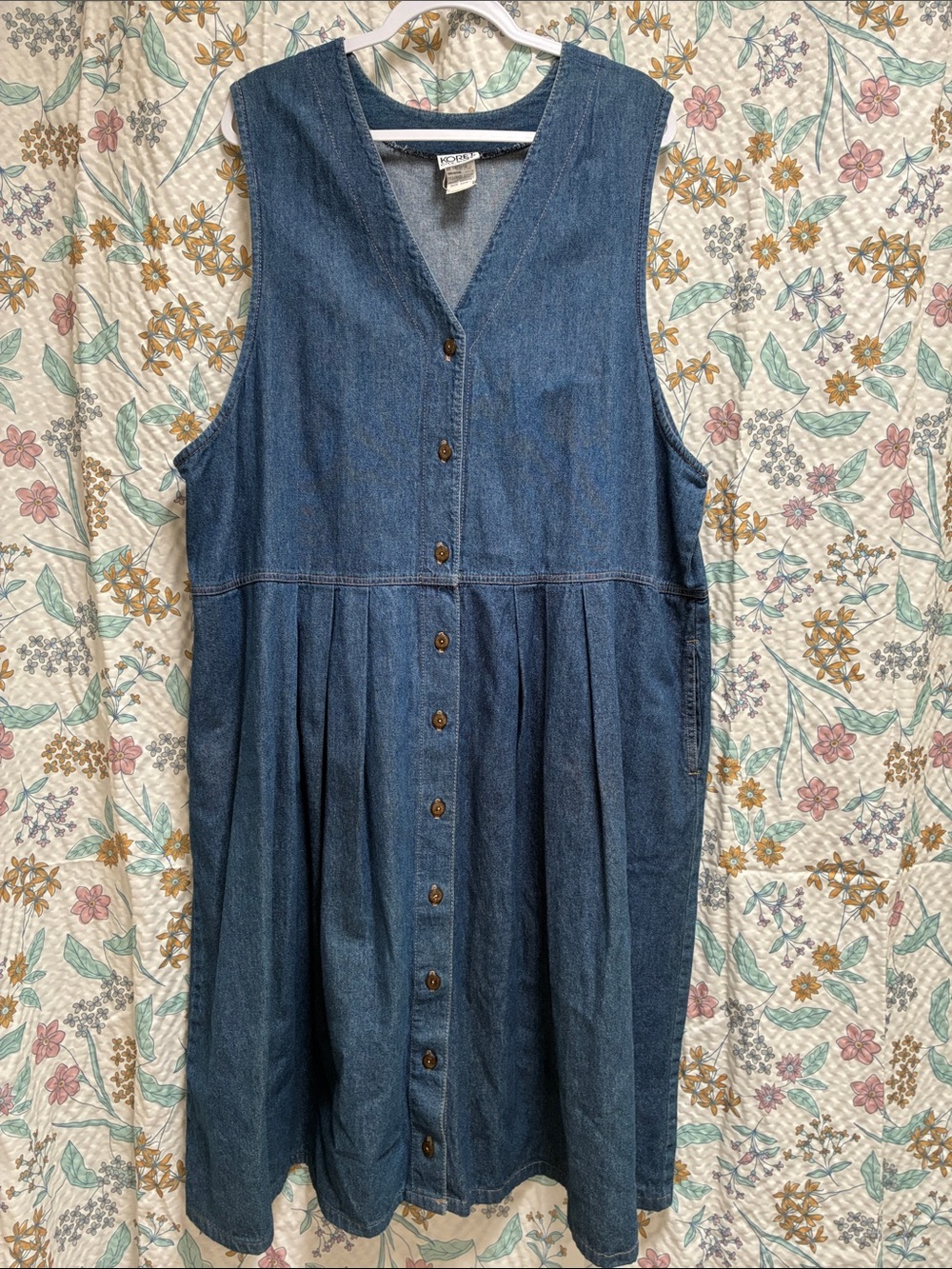 Vintage 90s Denim Jumper Dress